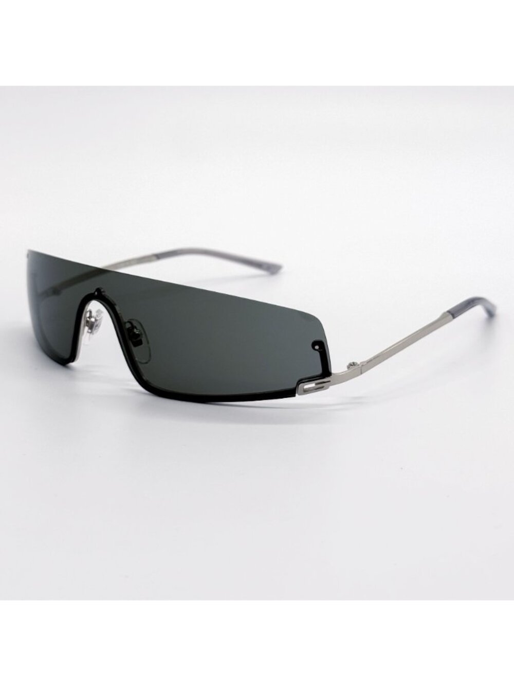 NEW GUCCI SUNGLASSES GG1561S 001 SILVER SHIELD UNISEX GUCCI EYEWEAR - Picture 5 of 14